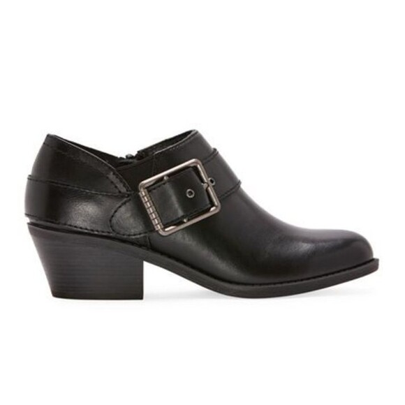 Frye and Co. Women's Size 6.5 Berlyn Stacked Heel Booties 6.5M Black - Picture 1 of 9